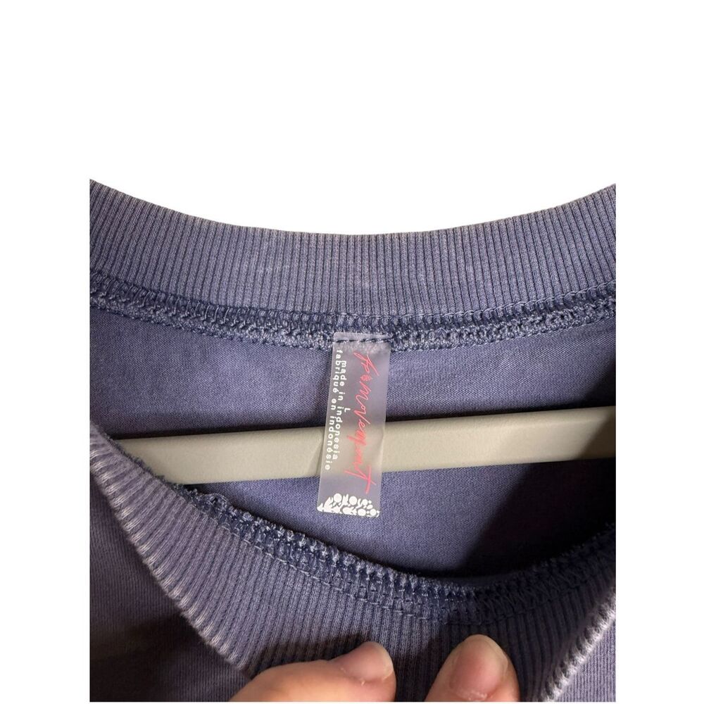 Free People Movement Hot Shot Logo Crossover 2-Piece Set Blue Indigo Size Large - Picture 6 of 11